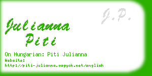 julianna piti business card